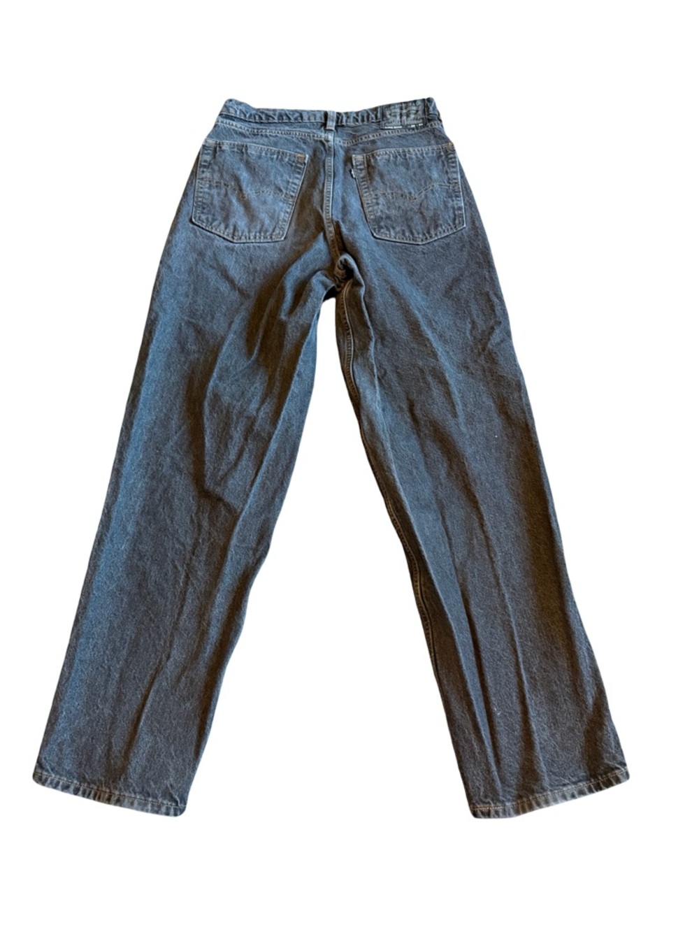 Levi's Super Baggy Black Denim Jeans Wide Leg 90s 2000s Y2K Retro Size 30 x 34 - Picture 7 of 12